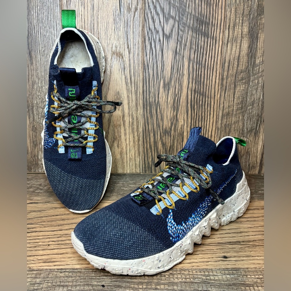 Nike Space Hippie 01 ‘Obsidian’ Sneakers Men’s Size 13 DJ3056-400 VERY GOOD!